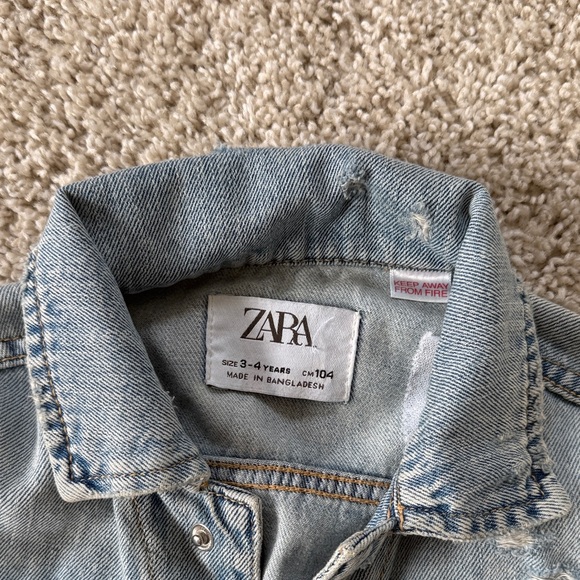 Zara Kids Classic Blue Jean Jacket - Picture 2 of 4
